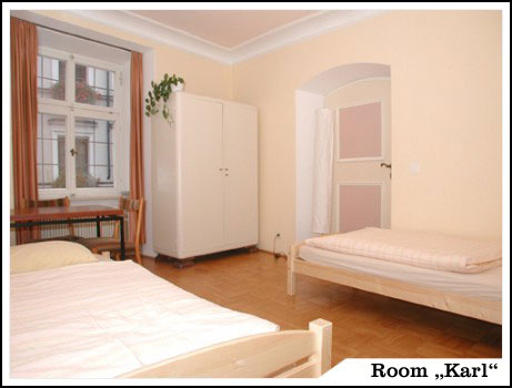 Karl’s bright two-person room at Nepomuk’s